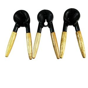 Nutcracker Pliers Walnut Almond Holiday Set of 3
